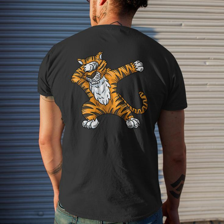 Tiger Dabbing Tiger Animal Tiger Lover Tiger Men's T-shirt Back Print Gifts for Him