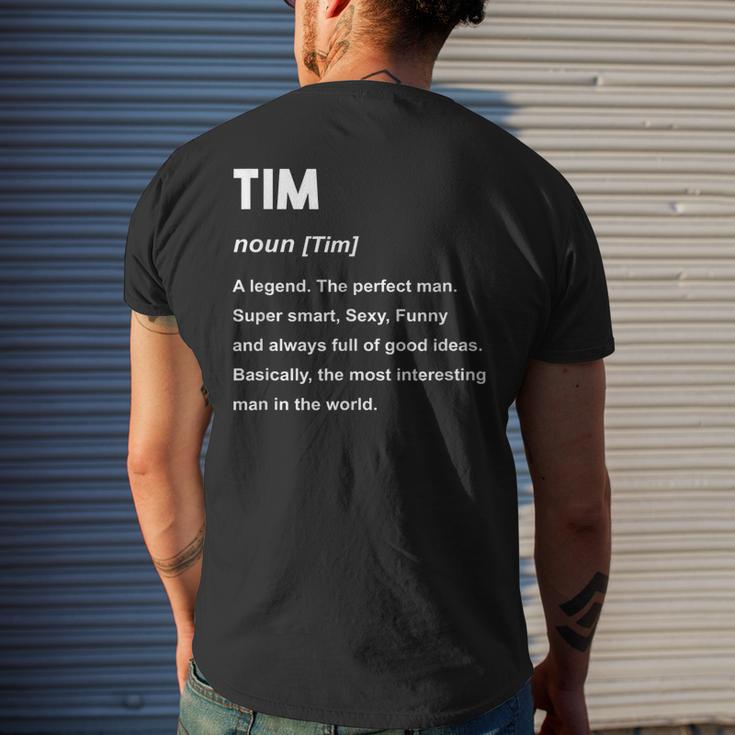 Tim Name Brand Tim Name Tim Men's Back Print T-shirt | Mazezy
