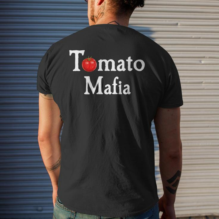 Tomato Mafia | Funny Gardening Lover Graphic Mens Back Print T-shirt Gifts for Him