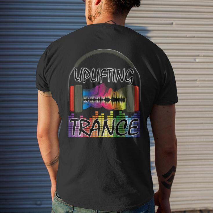 Uplifting Trance Colourful Music Men's T-shirt Back Print Gifts for Him