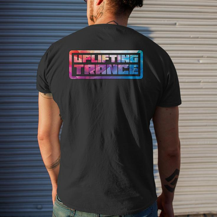 Uplifting Trance Colourful Trippy Abstract Men's T-shirt Back Print Gifts for Him