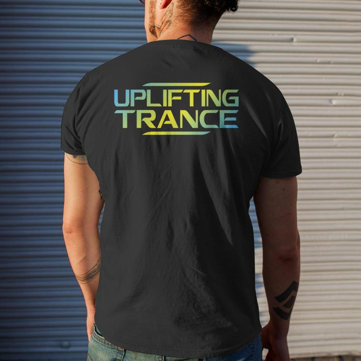 Uplifting Trance Music For Ravers Techno Edm Men's T-shirt Back Print Gifts for Him
