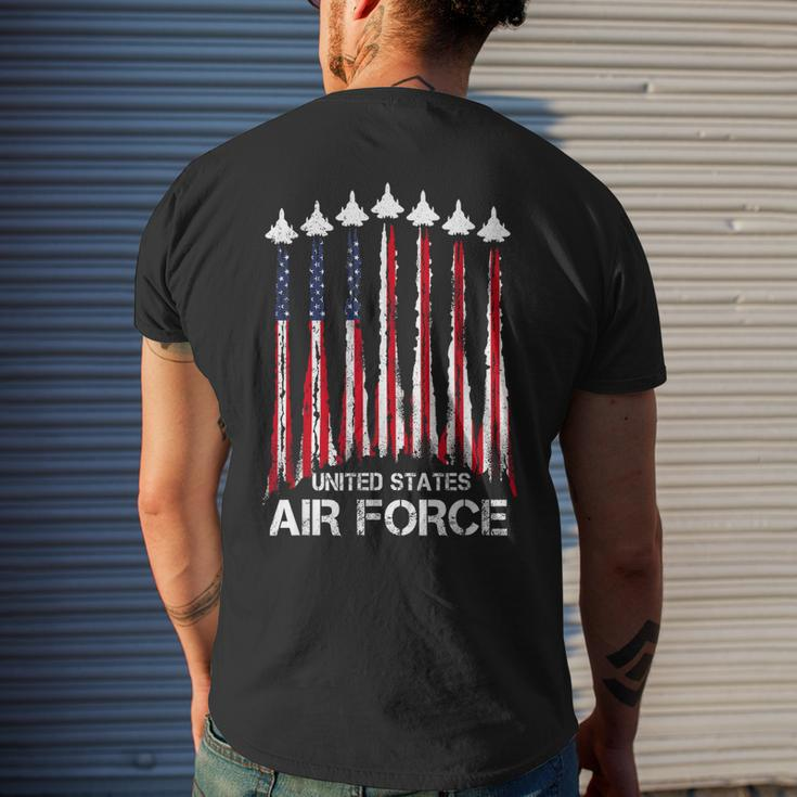 Veteran Air Force United States Patriotic 4Th Of July Mens Back Print T-shirt Gifts for Him