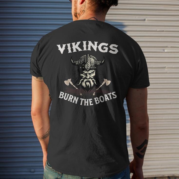 Vikings High School College Sports Motivation Mens Back Print T-shirt Gifts for Him