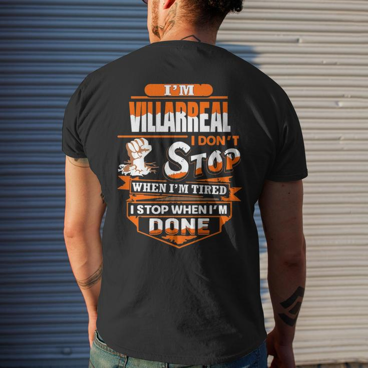 Villarreal Name Gift Im Villarreal Mens Back Print T-shirt Gifts for Him