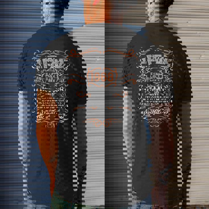 Vintage 1968 Retro Funny 51St Birthday Gifts For Dad Funny Gifts For Dad Mens Back Print T-shirt Gifts for Him