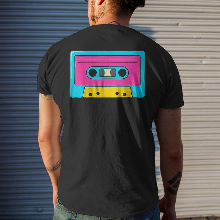 Vintage Audio Tape Cassette 80S 90S Halloween Party Costume 90S Vintage Designs Funny Gifts Mens Back Print T-shirt Gifts for Him