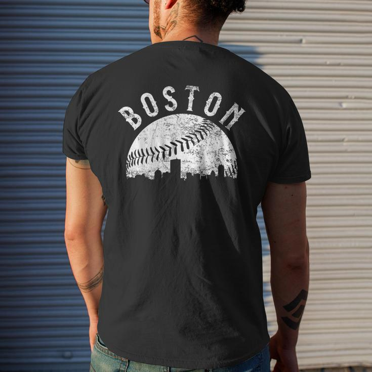 Vintage Boston Skyline Baseball Throwback For Red Game Day Shirt