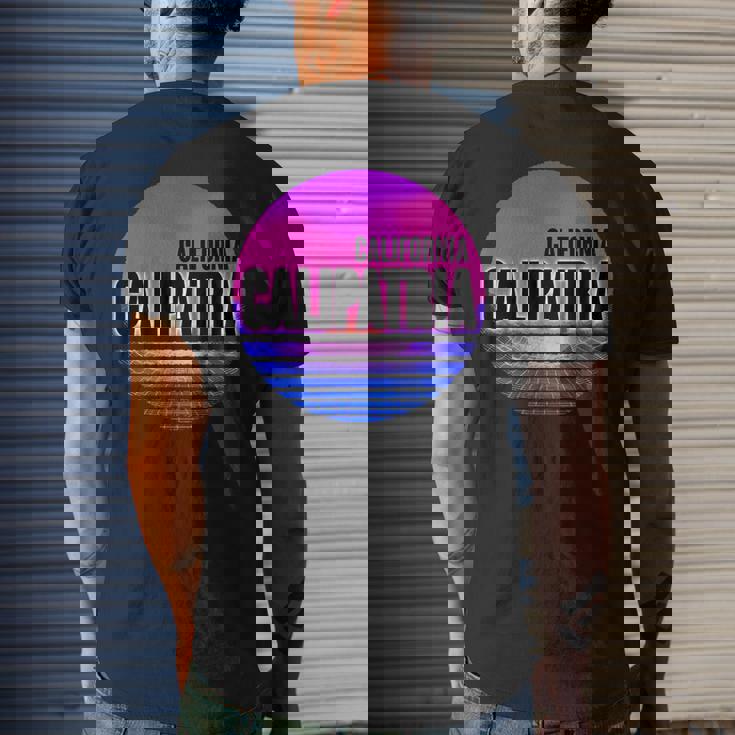 Vintage Calipatria Vaporwave California Men's T-shirt Back Print Gifts for Him