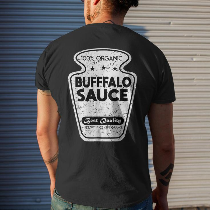 Vintage Condiment Buffalo Sauce Costume Funny Halloween Gift Gifts For Buffalo Lovers Funny Gifts Mens Back Print T-shirt Gifts for Him