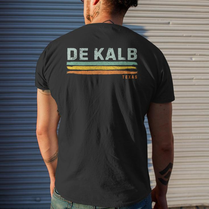 Vintage Stripes De Kalb Tx Men's T-shirt Back Print Gifts for Him