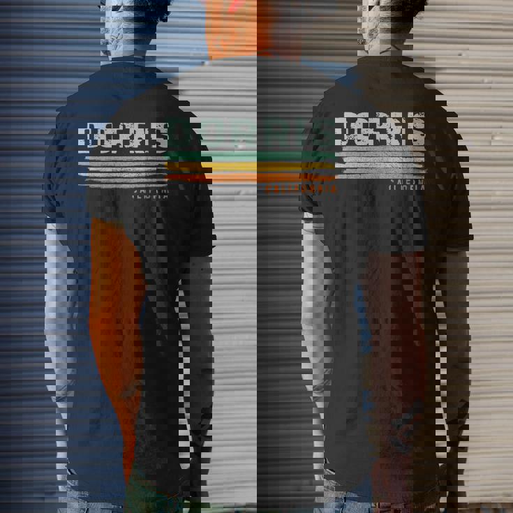 Vintage Stripes Dorris Ca Men's T-shirt Back Print Gifts for Him Vintage Stripes Dorris Ca Men's T-shirt Back Print Gifts for Him