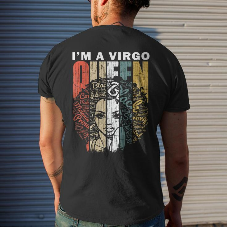 I Am Virgo Queen Birthday Unapologetic African Men's T-shirt Back Print Gifts for Him
