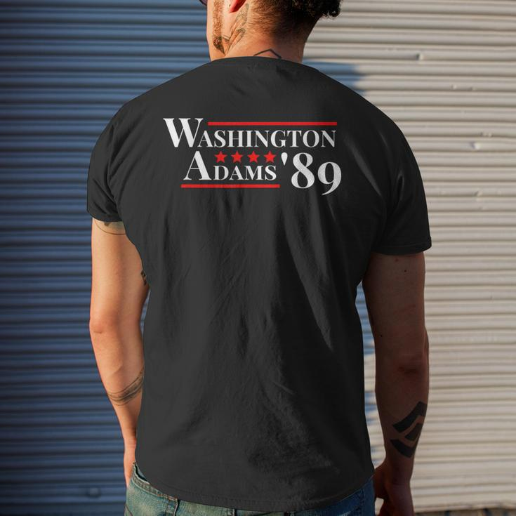 Washington Adams 1789 American Presidents Day Us History Men's T-shirt Back Print Gifts for Him