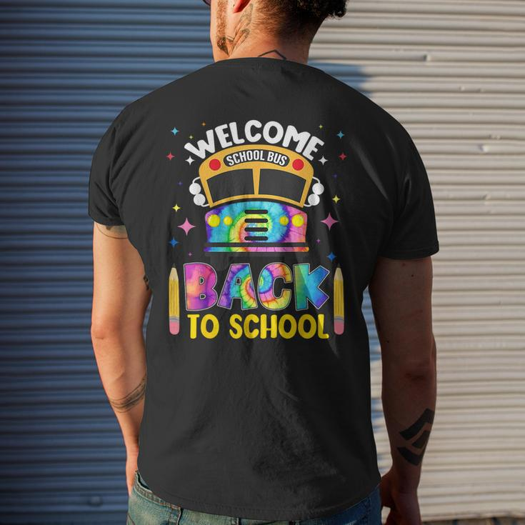 Welcome Back To School Bus Driver 1St Day Tie Dye Men's T-shirt Back Print Gifts for Him