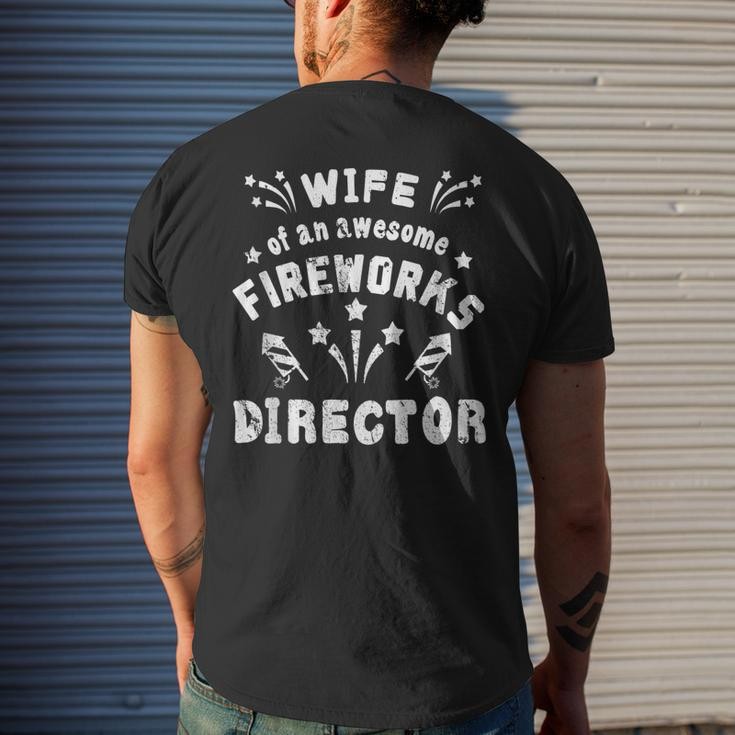 Wife Fireworks Director - Funny Usa 4Th Of July Gifts Womens Mens Back Print T-shirt Gifts for Him
