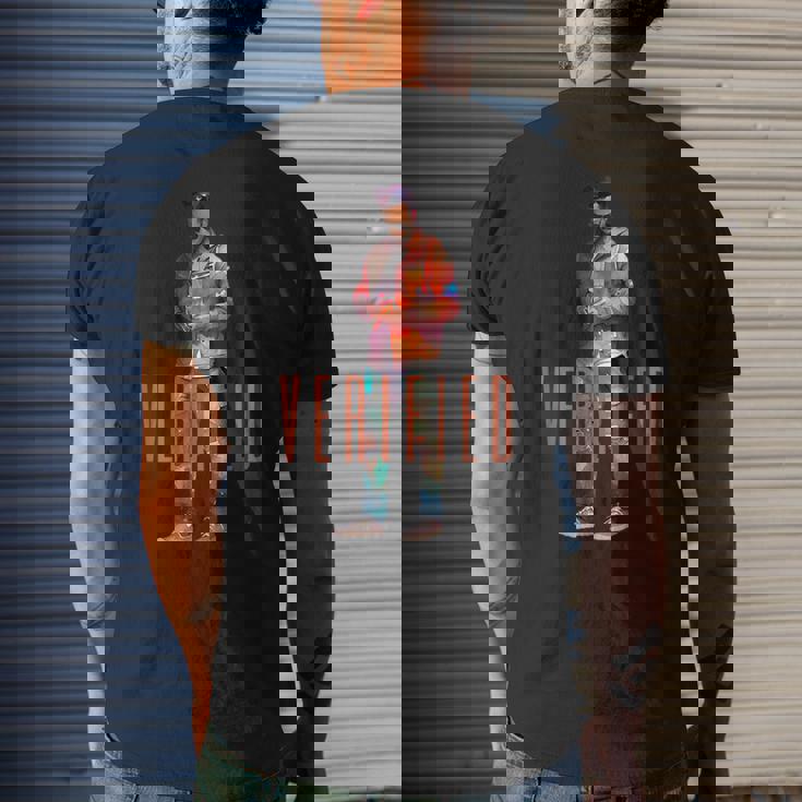 Win Verified Mens Back Print T-shirt Gifts for Him Win Verified Mens Back Print T-shirt Gifts for Him