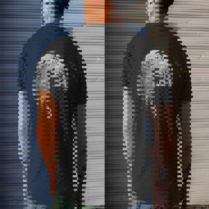 Yorkshire Terrier And Moon Funny Halloween Dog Lover Vintage Moon Funny Gifts Mens Back Print T-shirt Gifts for Him Yorkshire Terrier And Moon Funny Halloween Dog Lover Vintage Moon Funny Gifts Mens Back Print T-shirt Gifts for Him