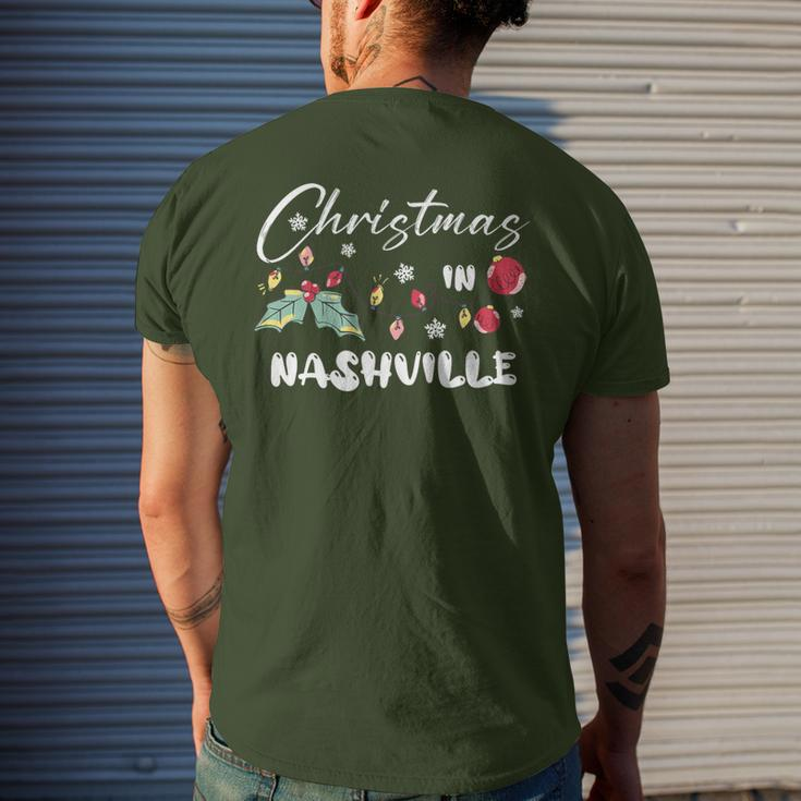Christmas In Nashville Family Reunion Trip 2023 Matching Men's T-shirt Back Print Gifts for Him