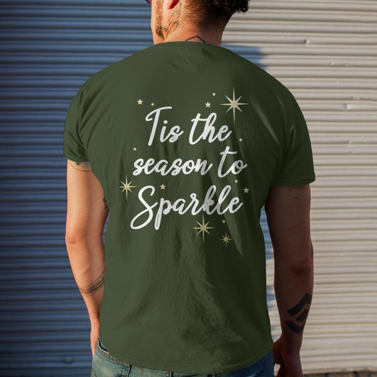Tis The Season To Sparkle Christmas Men's T-shirt Back Print Gifts for Him