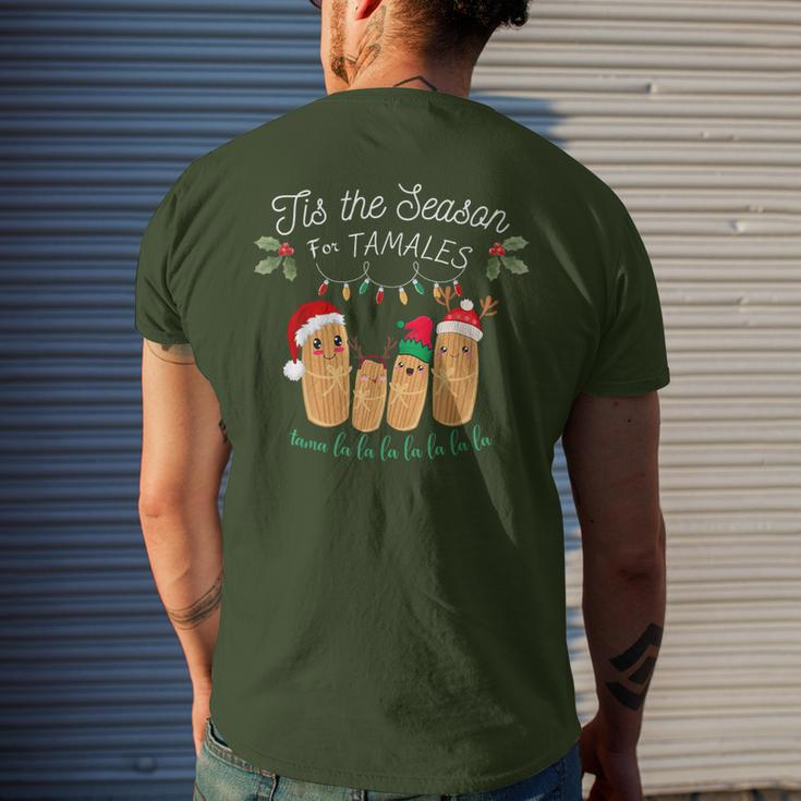Tis The Season For Tamales Mexican Christmas Men's T-shirt Back Print Gifts for Him