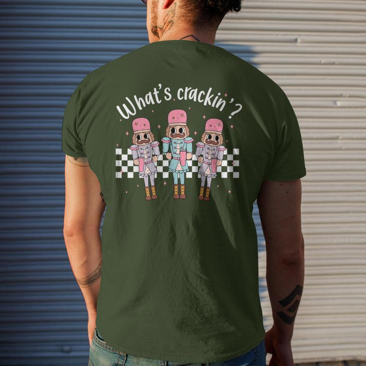 What’S Crackin' Nutcracker Stanley Tumbler Christmas Xmas Men's T-shirt Back Print Gifts for Him
