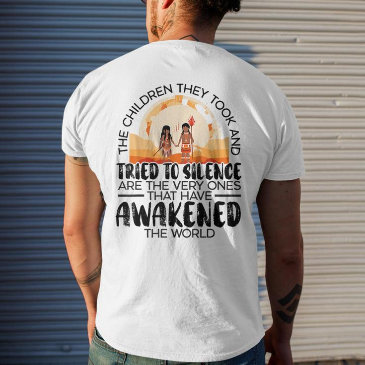 The Children They Took Orange Day Indigenous Children Men's T-shirt Back Print Gifts for Him