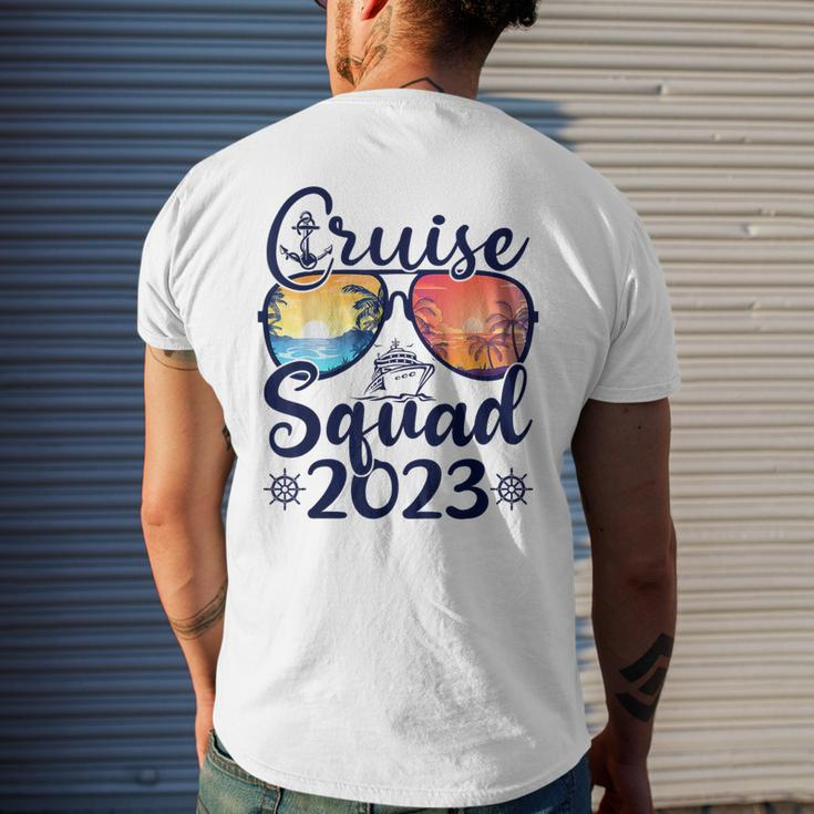 Cruise Squad 2023 Vacation Cool Summer Family Cruise Men's T-shirt Back Print Gifts for Him