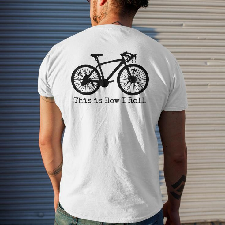 Cycling Road Bike Bicycle Funny Cyclist Mens Back Print T-shirt Gifts for Him