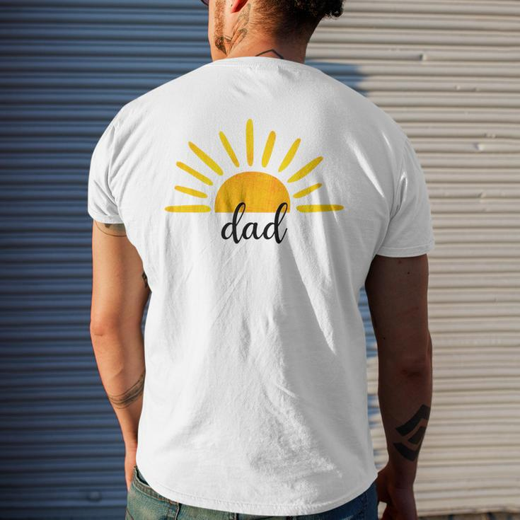 Dad Of The Birthday First Trip Around The Sun Birthday Mens Back Print T-shirt Gifts for Him
