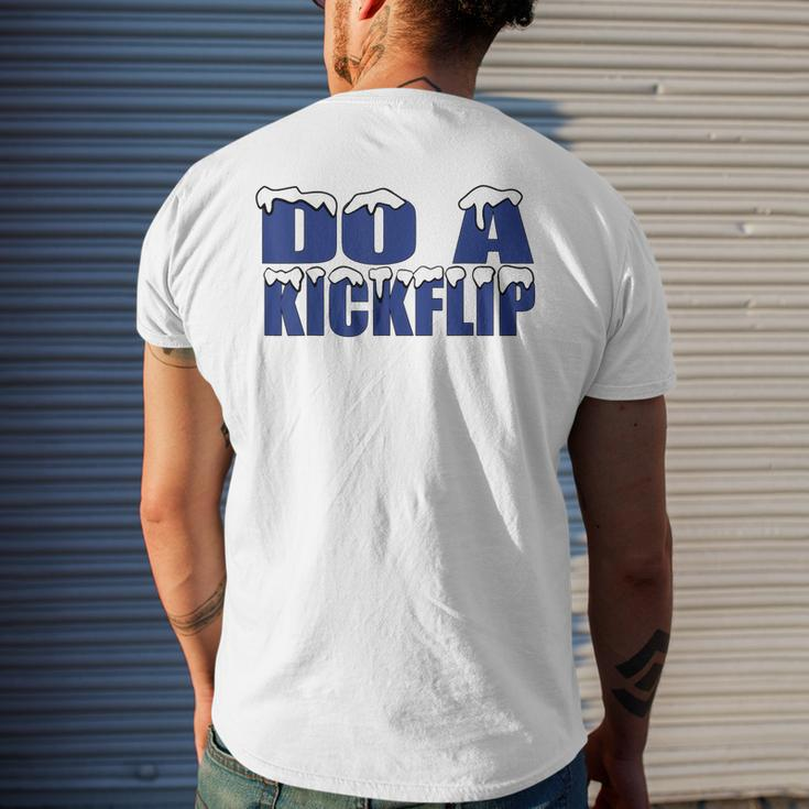 Do A Kickflip Football Soccer Fan Do A Kickflip Trending Mens Back Print T-shirt Gifts for Him