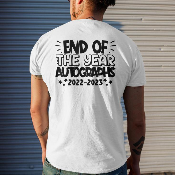 End Of The Year Autographs 2022-2023 Last Day Of School Mens Back Print T-shirt Gifts for Him