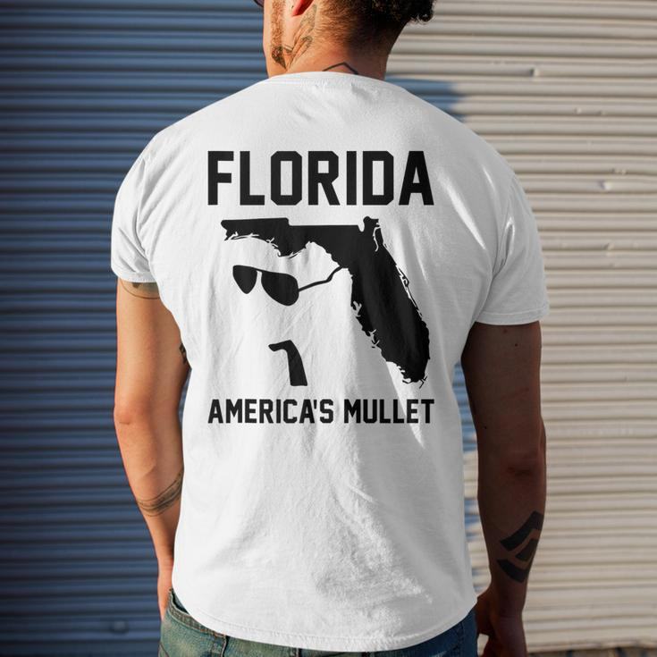 Florida Americas Mullet Funny Mens Back Print T-shirt Gifts for Him