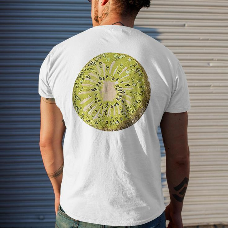 Funny Kiwi Fruit Vacation Beach Kiwi Lovers Mens Back Print T-shirt Gifts for Him