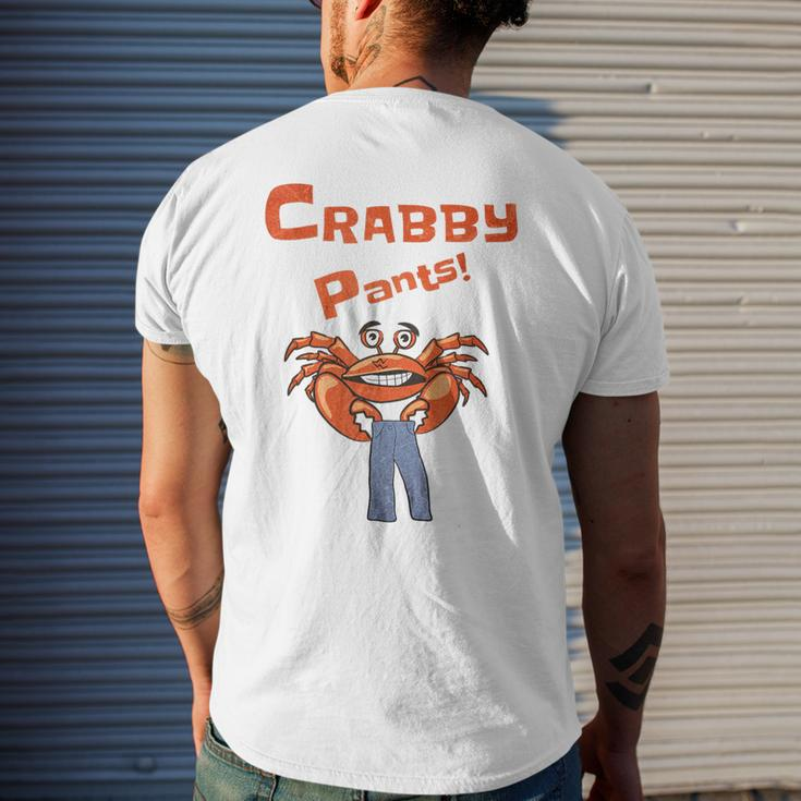 Meme Crabby Pants With Crab Men's T-shirt Back Print Gifts for Him