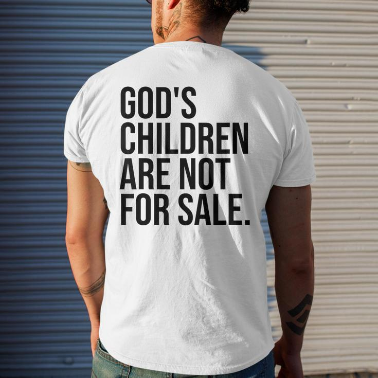 Gods Children Are Not For Sale Saying Gods Children Mens Back Print T-shirt Gifts for Him