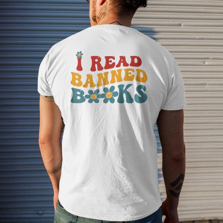Im With The Banned Book Lover I Read Banned Books Groovy Mens Back Print T-shirt Gifts for Him