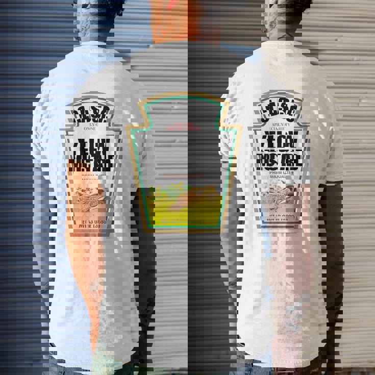 Ketchup Mustard Easy Halloween Couples Costume Condiment Men's T-shirt Back Print Gifts for Him