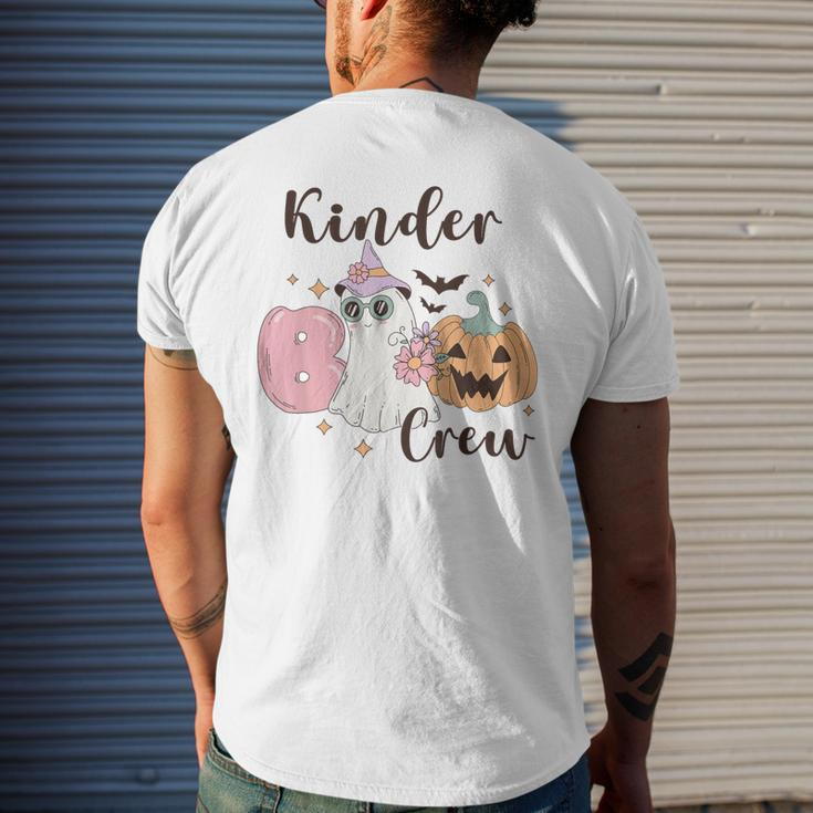 Kinder Boo Crew Kindergarten Boo Crew Kindergarten Halloween Men's T-shirt Back Print Gifts for Him