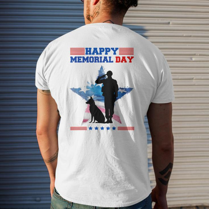 Memorial Day Remember The Fallen Happy Memorial Day Mens Back Print T-shirt Gifts for Him