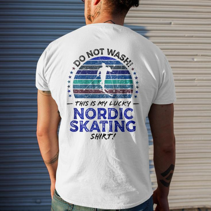 Nordic Skating Skater Quote Graphic Men's T-shirt Back Print Gifts for Him