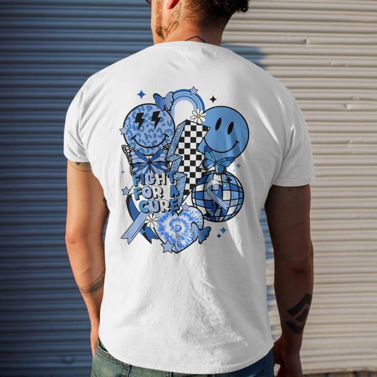 In November We Wear Blue T1d Type 1 Diabetes Awareness Men's T-shirt Back Print Gifts for Him