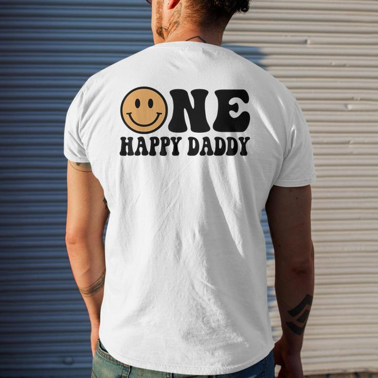 One Happy Dude 1St Birthday One Cool Daddy Family Matching Men's T-shirt Back Print Gifts for Him