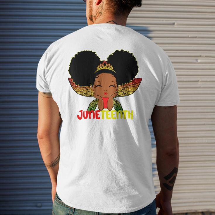 Peekaboo Girl Little Melanin Queen Junenth Kids Toddler Mens Back Print T-shirt Gifts for Him