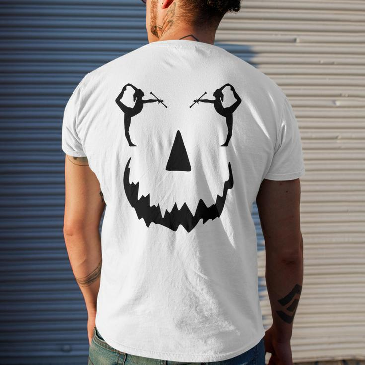 Pumpkin Baton Twirler Halloween Men's T-shirt Back Print Gifts for Him