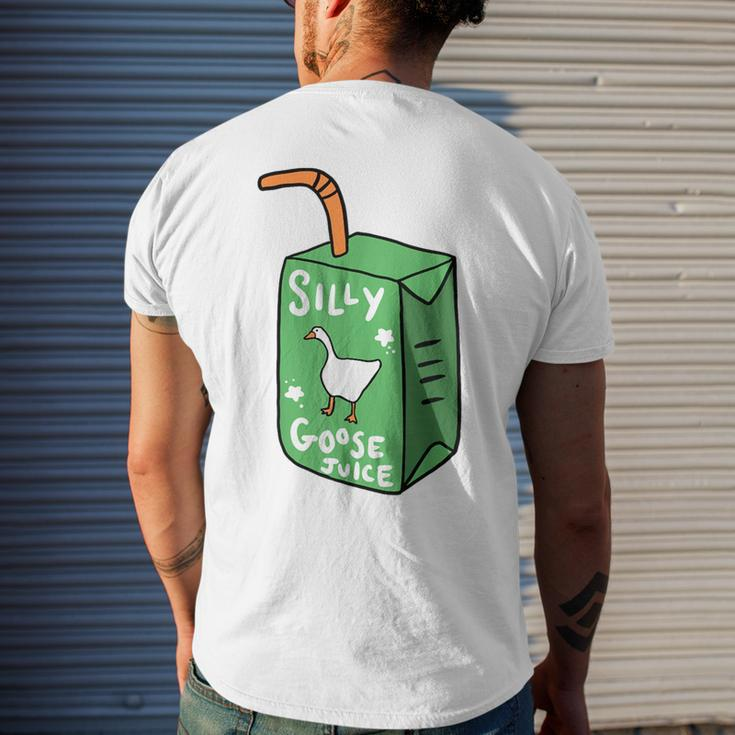 Silly Goose Juice Funny Goose Meme Bird Lover Mens Back Print T-shirt Gifts for Him
