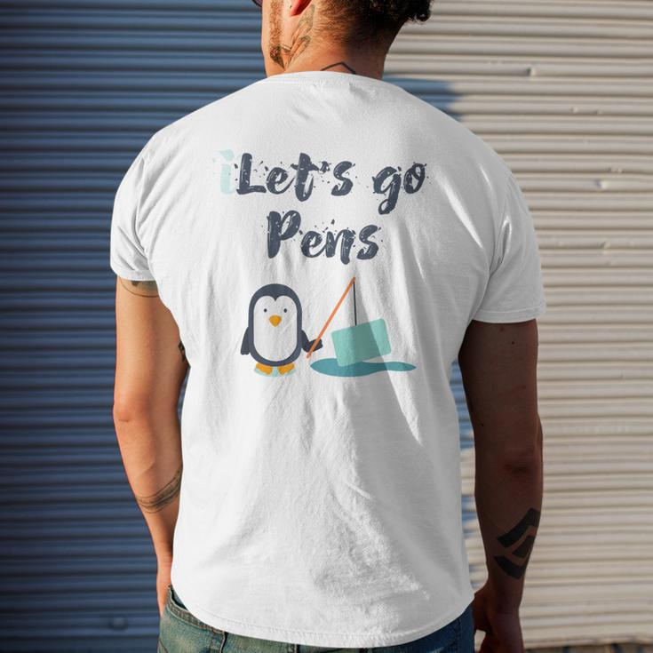 Sports 'S Lets Go Pens Hockey Penguins Men's T-shirt Back Print Gifts for Him