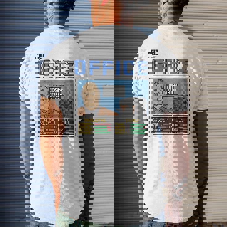 Theofficejamkevinandchilitheofficemaloneandchili Mens Back Print T-shirt Gifts for Him