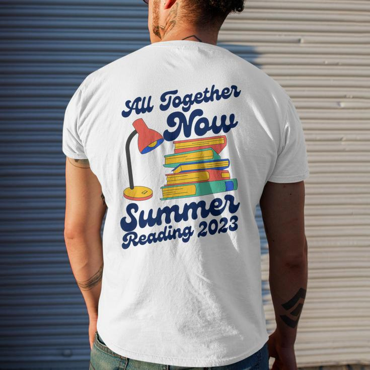 All Together Now Summer Reading 2023 Lover Books Men's Back Print T-shirt Gifts for Him