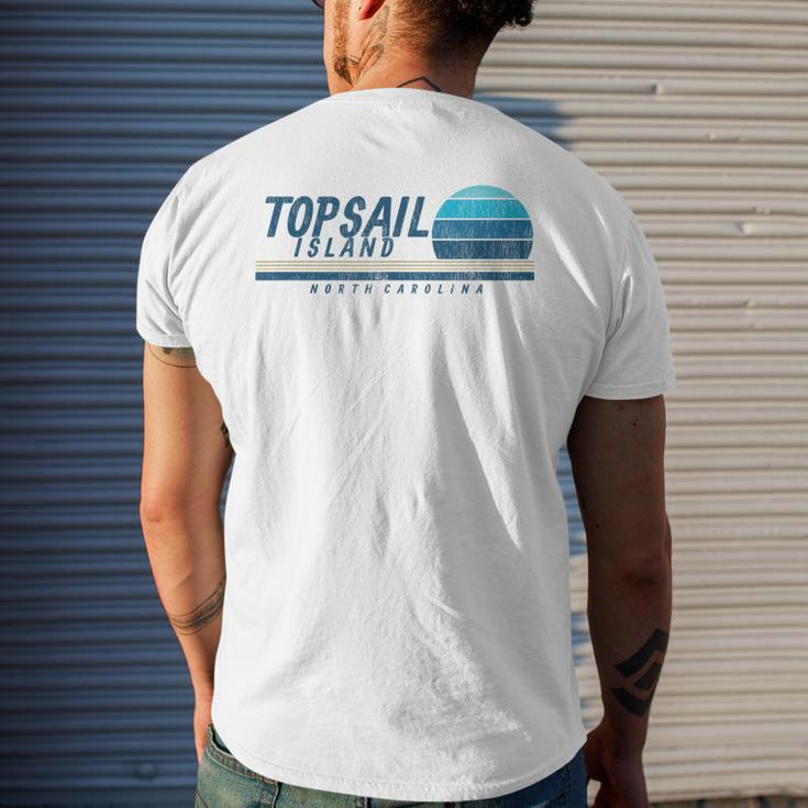 Topsail Island Nc Summertime Vacationing 80S 80S Vintage Designs Funny Gifts Mens Back Print T-shirt Gifts for Him